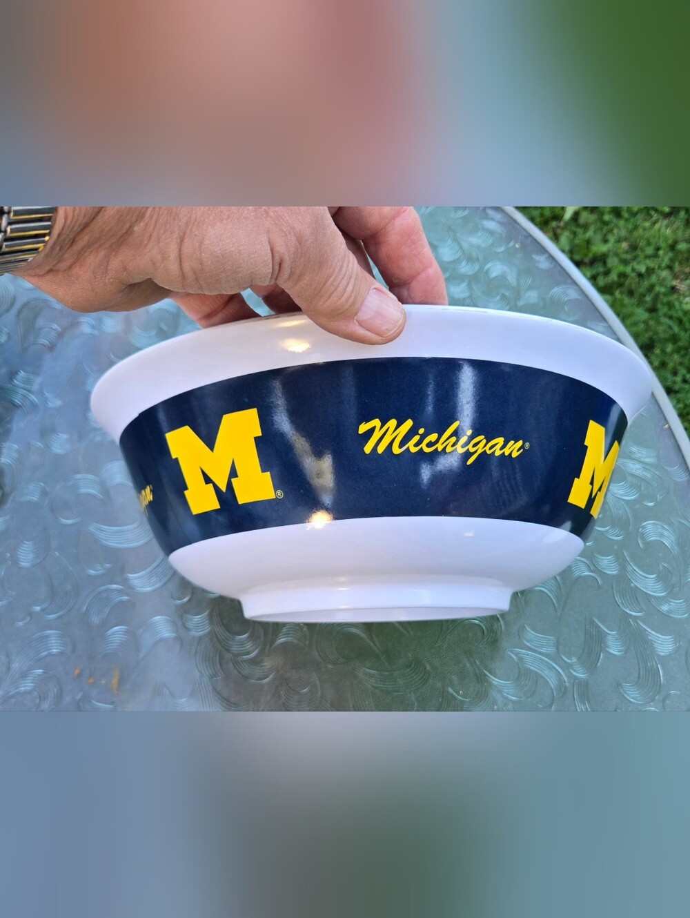University of Michigan Wolverines Large Serving Bowl